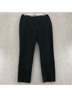 Chicos Pants Women 0 US 4 Black Chino Stretch Crop Skinny Office Everyday Work